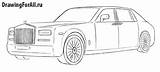 Royce Rolls Draw Phantom Cars Coloring Pages Drawing Car Drawingforall Template Sketch Narisovat Kak sketch template