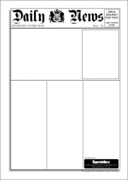 newspaper templates word excel  formats