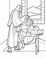 Coloring Jesus Pages Lds Heals Teaching Nursery Sick Christ Church Getdrawings Deaf Man Printable Getcolorings Popular sketch template