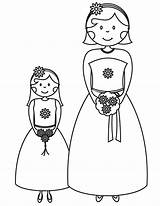 Coloring Bridesmaid Wedding Pages Kids Girl Flower Printable Girls Bride Groom Color Sheknows Book Books Flowergirl Drawing Clipart Big Colouring sketch template