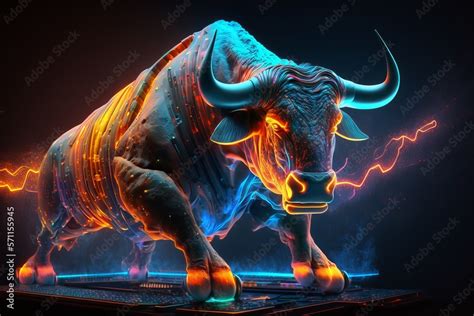angry bull trading  computer bullist  stock market  crypto