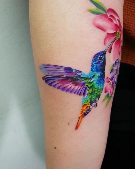 11 Colorful Hummingbird Tattoo Ideas Hummingbird Tattoo Colorful