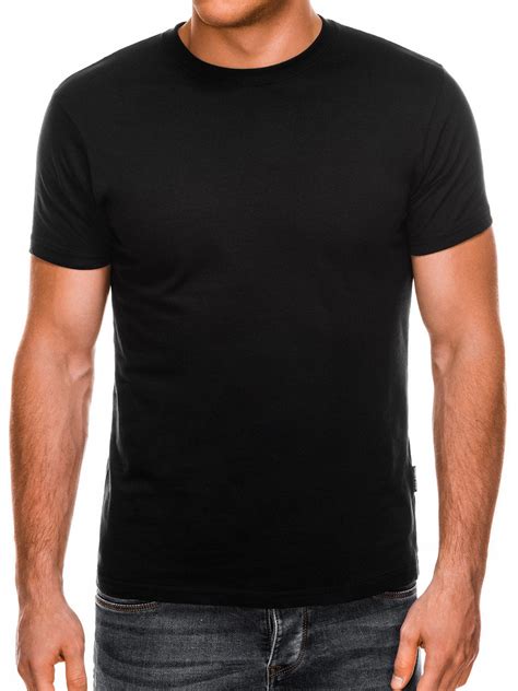 basic zwart  shirt voor heren met korte mouw en stretch italia