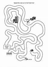Kids Easy Car Printable Mazes Games Maze Race Coloring Pages Cars Activity Kid Printables Bestcoloringpagesforkids Preschool Toddler Worksheet Indy Activities sketch template