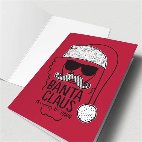 Banta Claus Funny Christmas Card By The Good Mood Society
