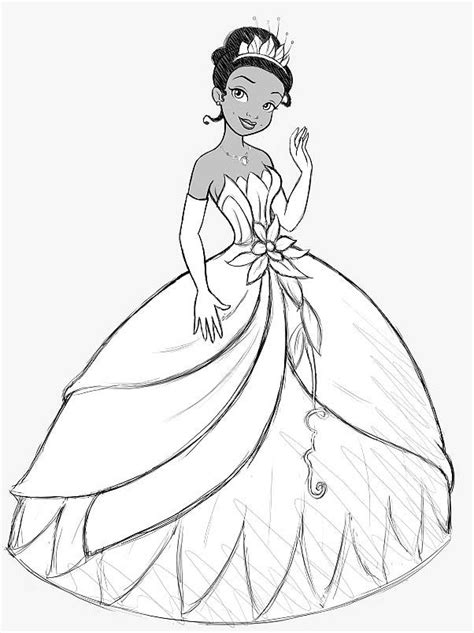 tiana coloring pages coloring home
