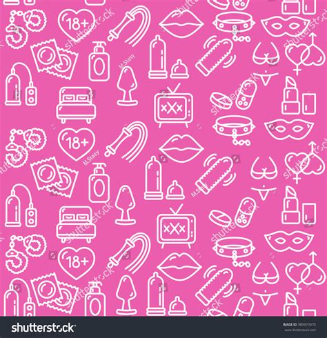 Intim Sex Shop Background On Pink Stock Vector 380973370