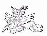 Alicorn Coloring Pages Getcolorings Pony Little Color sketch template