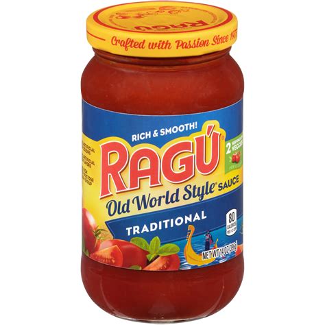 ragu  world style traditional pasta sauce  oz jar food grocery