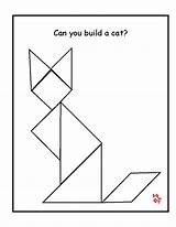 Tangram Puzzles Printable Puzzle Print Tangrams Activities Kids Patterns Shapes Cat Worksheets Gif Pattern Preschool Geometry Activity Makinglearningfun Templates Animales sketch template
