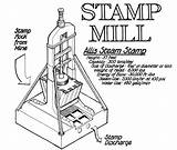 Gold Stamp Panning Drawing Paintingvalley Getdrawings Mill Defined Sand sketch template