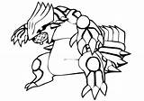 Pokemon Groudon Coloring Pages Printable sketch template