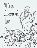 Coloring Shepherd Lord Pages Psalm 23 Kids Good Jesus Psalms Shepherds Printable Bible Drawing David Sheets Am Sheep Clipart Clip sketch template