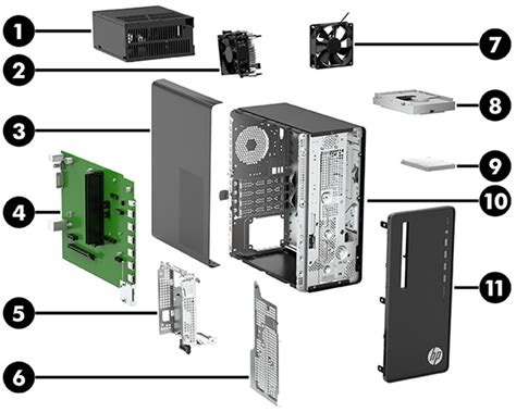 hp   microtower pc illustrated parts hp customer support
