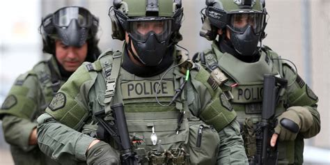 snafu outrageous swat officers   area  training suspended  responding  mass