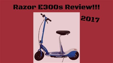 Razor E300s Electric Scooter Review 2017 Youtube