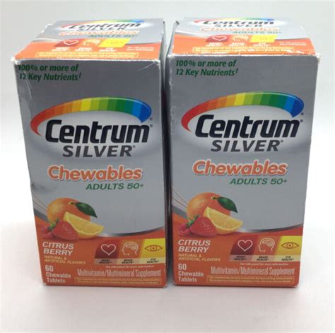 centrum silver chewables adults  multivitaminmineral supplement  sale  ebay