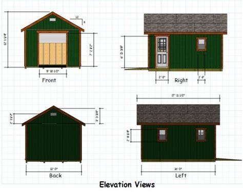 gable storage shed plans  roll  shed door