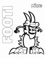 Coloring Footi Mixels Mixel Pages Pdf Activity Tribe Series sketch template