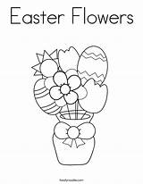 Easter Coloring Flowers Pages Printable Pascua Ama Jesus Feliz Spring Flower Kids Bouquet Sheets Grow Colouring Print Twistynoodle Template Color sketch template