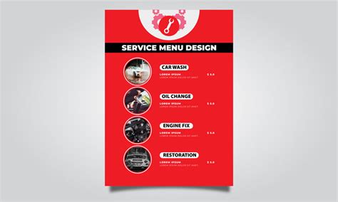 menu design service customized menu  restaurants
