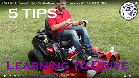quick tips  learning  drive   turn mower im learning    toro timecutter