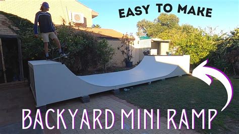 how to build a diy mini ramp half pipe youtube