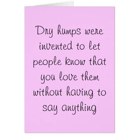 Dry Humps Card