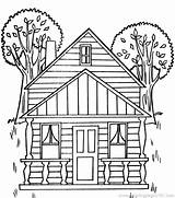 Sweet Coloring Pages House Categories sketch template