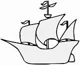 Caravel Drawing Clipart Ship Clipartmag Boat Line sketch template