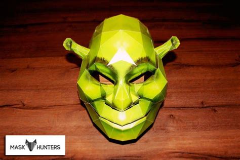 shrek mask  paper paper mask template mask shrek