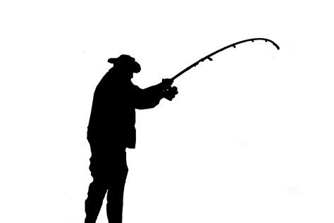 angler silhouette  stock photo public domain pictures