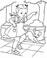 Coloring Pages Little Girls Book Vintage Paint Breyer Horse Favorite Quilter Qisforquilter Hopscotch Embroidery Kids Getcolorings Visit Books Playing Color sketch template