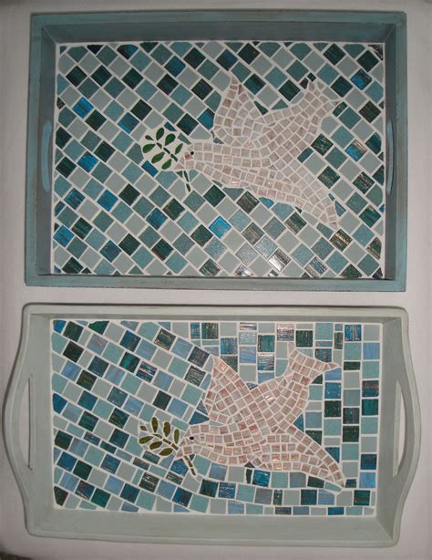 dove trays     tile projects mosaic tiles doves