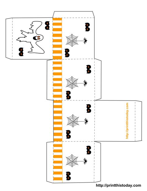 printable halloween treat boxes templates