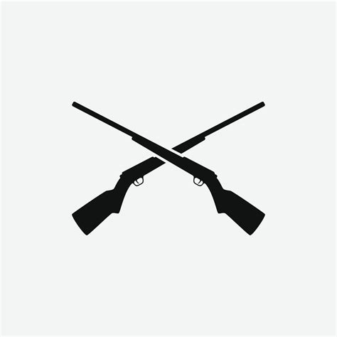 imple vector rifle design  logo icon  vector art  vecteezy