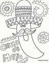 Coloring Mayo Cinco Pages Printables Print Childrens sketch template