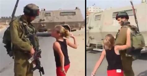 Powerful Footage Shows Palestinian Girl 10 Confronting Israeli Soldier
