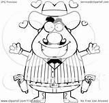 Cowboy Wild West Clipart Cory Thoman Wanting Chubby Male Hug Cartoon Outlined Coloring Vector 2021 sketch template