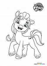 Pony Izzy Moonbow Bridlewood Gang sketch template