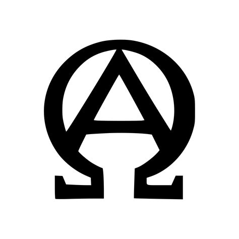 alpha omega vinyl sticker christian symbol beginning  etsy