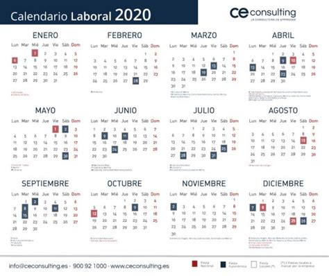 este es el calendario laboral oficial el ano