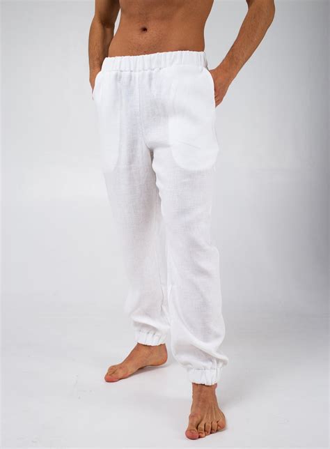 linnen broek voor mannen heren broek linnen kleding zomer etsy