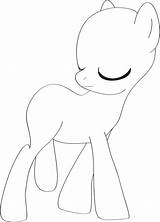Base Pony Mlp Little Eyes Deviantart Template Pages Coloring Sketch sketch template