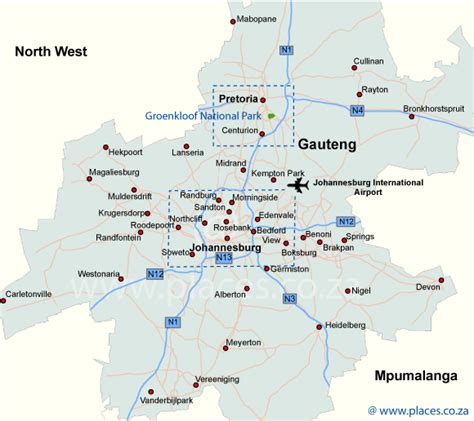 johannesburg east rand subway map toursmapscom