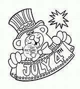 Coloring Pages July Kids 4th Restaurant Easy Sheets Teddy Choose Board Bear Wuppsy Printables Getdrawings Drawing Bears sketch template