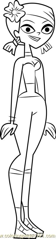 zoey coloring page  total drama island coloring pages