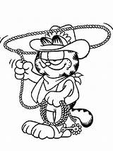 Garfield Pages Coloring Printable sketch template