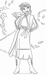 Coloring Pages Frozen Anna Ana Elsa sketch template