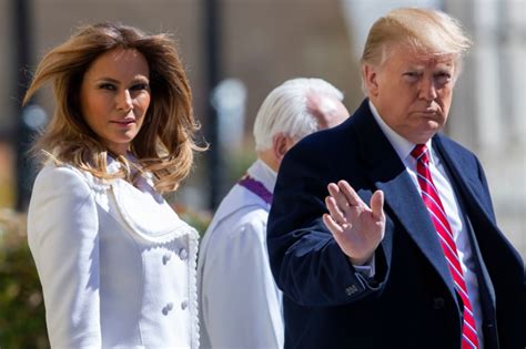 melania trump wears white instead of green for st patrick